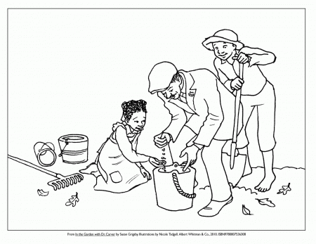 George Washington Carver Coloring Page - Coloring Pages for Kids ...