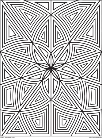 Free Geometric Design Coloring Pages Free Detailed Geometric ...