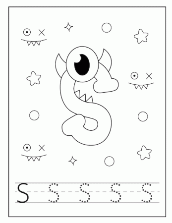 Premium Vector | Monster character alphabet coloring pages for children