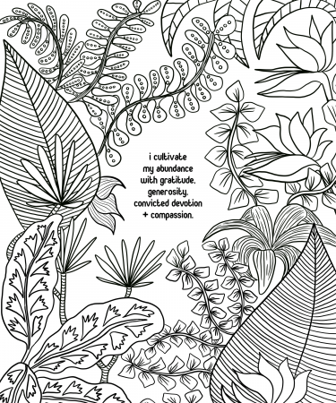abundance mentality coloring book — mosaiceye