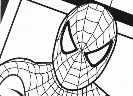 Spiderman Mask Coloring Pages Printable - Colorine.net | #24204