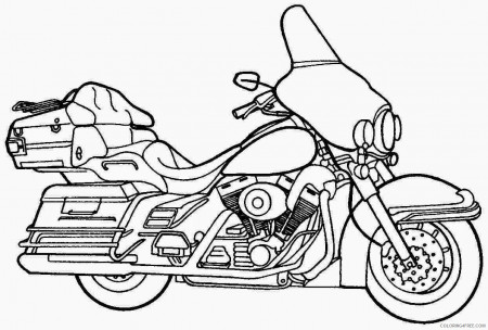 police motorcycle coloring pages Coloring4free - Coloring4Free.com