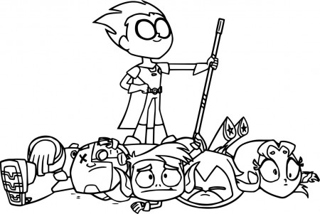 Teen Titans Coloring Pages Robin Teen Titans Go Victorious Coloring Page  Wecoloringpage - birijus.com