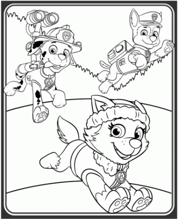 Everest, Marshall and Chase coloring page | Free Printable Coloring Pages