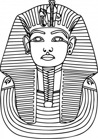 coloring page: Statue Of Queen Nefertiti Ancient Coloring ...