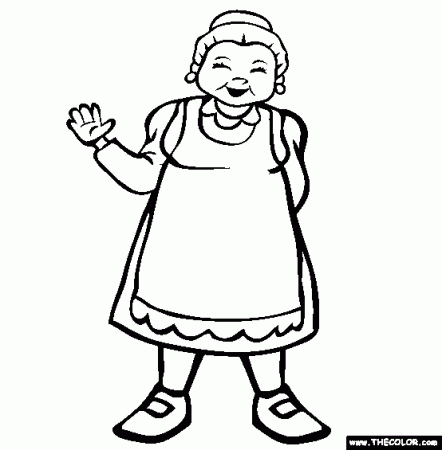 Mrs Claus Coloring Page | Christmas Coloring Pages