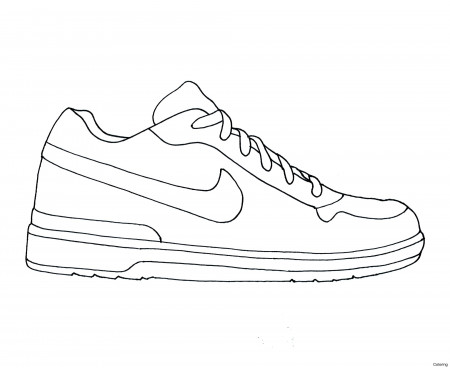 Coloring Pages : Tennis Shoe Coloring Page Free Printable Running ...