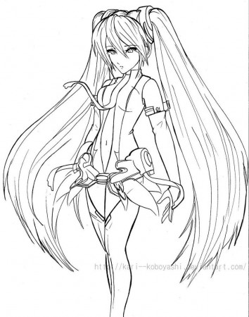 Image result for hatsune miku coloring pages | Drawings ...