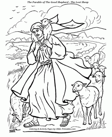 Good Shepherd Bible Coloring Pages