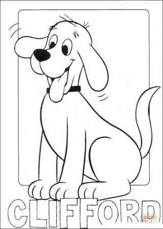 Picture Of Clifford coloring page | Free Printable Coloring Pages