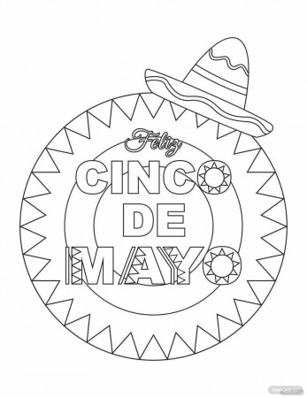 Cinco De Mayo Coloring Pages - Free, Printable, Download | Template.net
