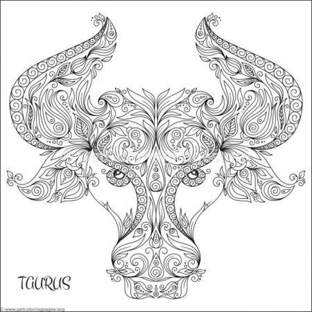 Free Download Zodiac Sign Taurus Coloring Pages #coloring #coloringbook # coloringpages #zentangle … | How to draw hands, Coloring books, Taurus  constellation tattoo