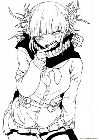 Toga Himiko Coloring Pages - My Hero Academia Coloring Pages - Coloring  Pages For Kids And Adults