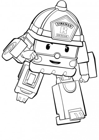 Robocar Poli 20 Coloring Page - Free Printable Coloring Pages for Kids