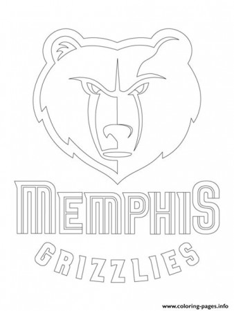 Memphis Grizzlies Colouring Pages - Free Colouring Pages