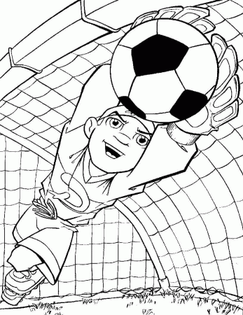 Soccer coloring pages for kids - Soccer Kids Coloring Pages