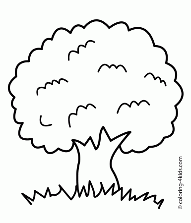Tree Coloring - Coloring Pages for Kids and for Adults