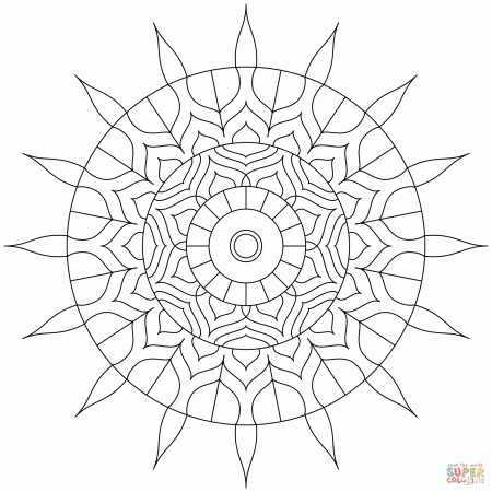 Simple mandalas coloring pages | Free Coloring Pages