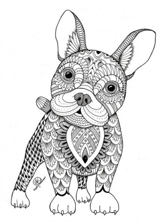 zentangle dogs - Buscar con Google | Mandala coloring pages, Dog ...