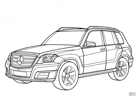 Mercedes GLK Class coloring page | Free Printable Coloring Pages ...