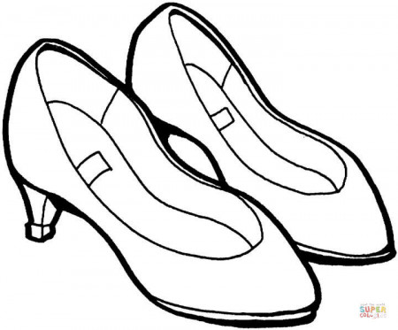 High Heel Shoe coloring page | Free Printable Coloring Pages