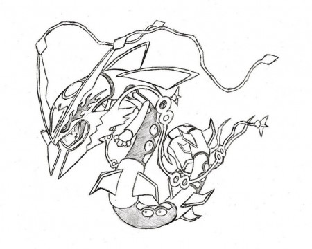 Legendary Rayquaza Pokemon Coloring Pages - Free Pokemon Coloring ...