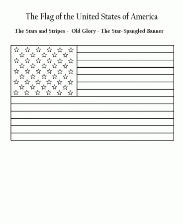 American Flag Day Coloring Page - Coloring Pages For All Ages
