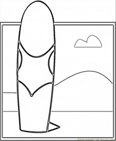 Surfboard Coloring Page - Coloring Pages for Kids and for Adults