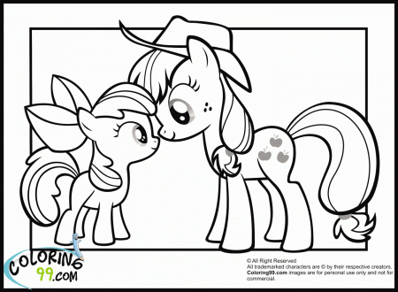 My Little Pony Applejack Coloring Pages | Team colors