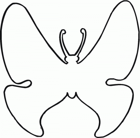 Butterfly Outline Coloring Page | Coloring Picture HD For Kids ...