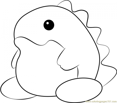 Ice Dragon Coloring Page for Kids - Free Kirby Printable Coloring Pages  Online for Kids - ColoringPages101.com | Coloring Pages for Kids