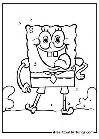 Cute Spongebob Coloring Pages (Updated 2022)