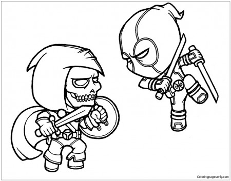 Helpful Deadpool Coloring Pages - Deadpool Coloring Pages - Coloring Pages  For Kids And Adults