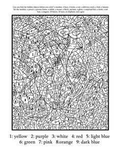Coloring Pages Color By Number Hard - Coloring