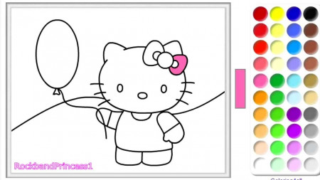 Hello Kitty Coloring Pages - Hello Kitty Coloring Book - YouTube