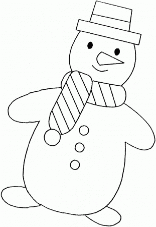 Snowman Very Happy In Christmas Day Coloring Pages Coloring Pages ...
