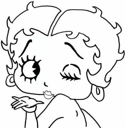 Betty Boop Coloring Pages - Widetheme