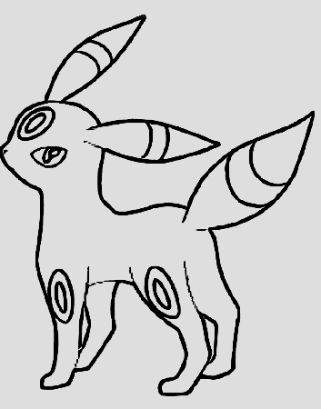 Umbreon Coloring Pages for Pinterest