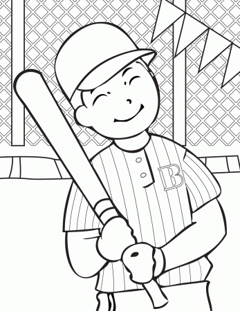 Baseball Girl Coloring Pages - Ð¡oloring Pages For All Ages