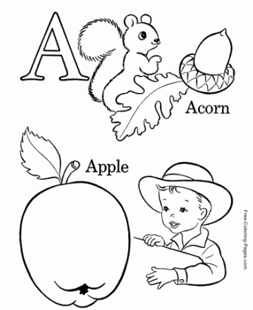 Alphabet coloring pages - ABC sheets and pictures!