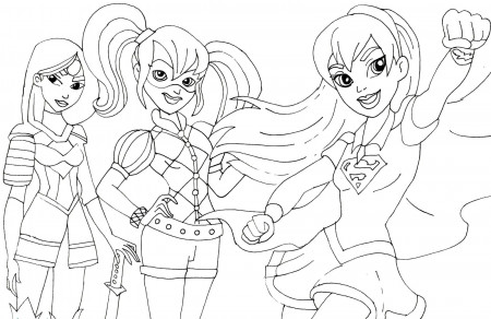 Super Girls coloring pages