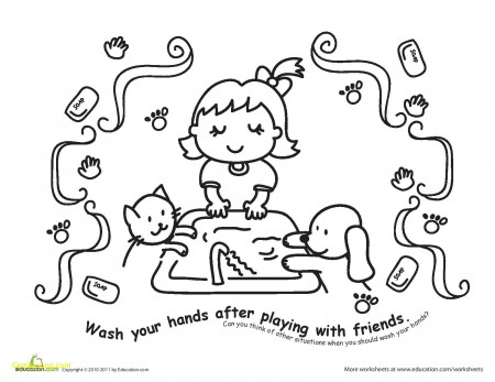 coloring pages : Handwashing Coloring Pages Inspirational Germ ...