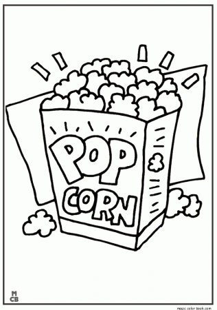 pop corn food coloring pages. good nutrition coloring pages. my ...
