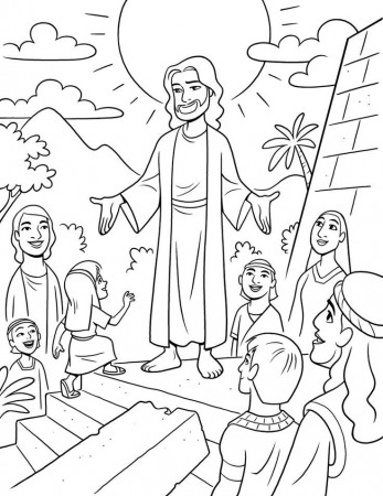 Jesus Coloring Book - CartoonRocks.com