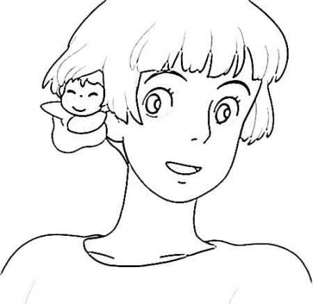 Coloring Pages Ponyo Page 1
