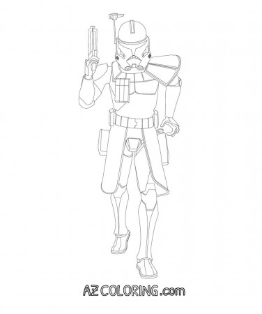 Star Wars Captain Rex Coloring Page