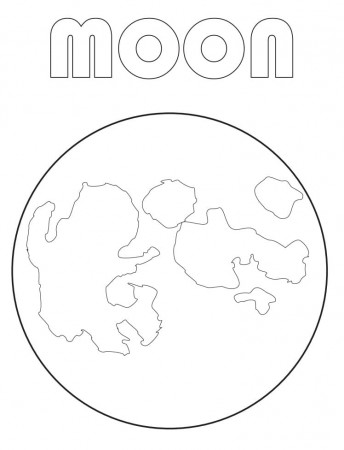 Moon 1 Coloring Page - Free Printable Coloring Pages for Kids