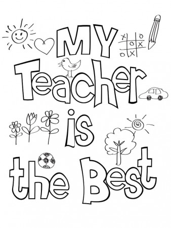 Teacher Appreciation Week Coloring Pages - Free Printable Coloring Pages  for Kids