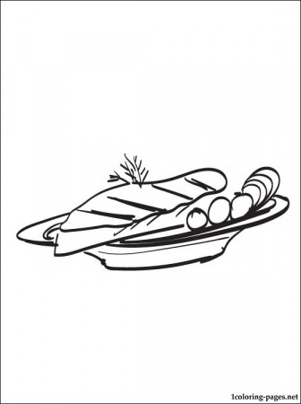 Steak coloring page | Coloring pages