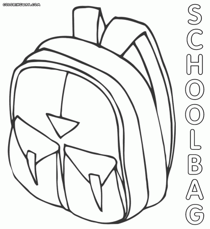 School bag coloring pages | Coloring pages to download and print
